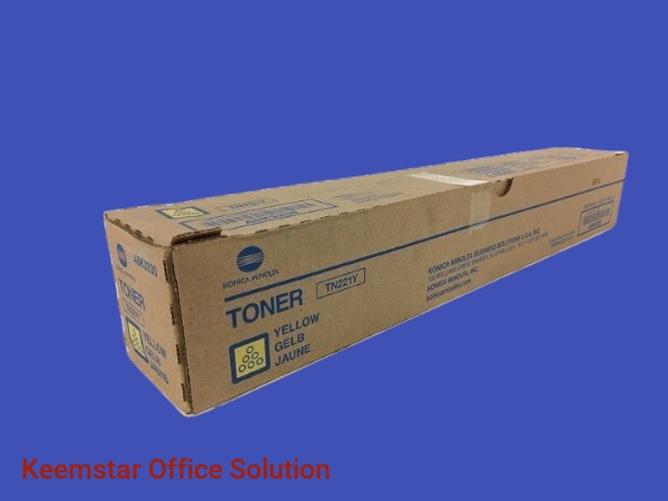 Genuine Konica Minolta TN221Y Yellow Toner Cartridge for bizhub C227/C287 - 21,000 Pages