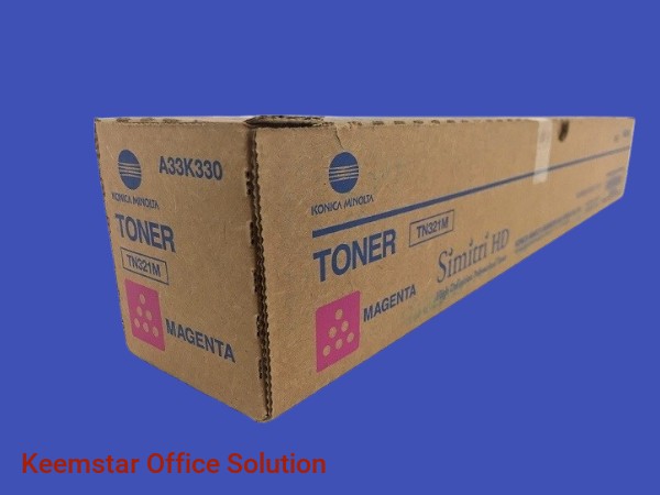 Genuine Konica Minolta TN321 Magenta Toner Cartridge for Bizhub C224, C284, C364 - High Yield