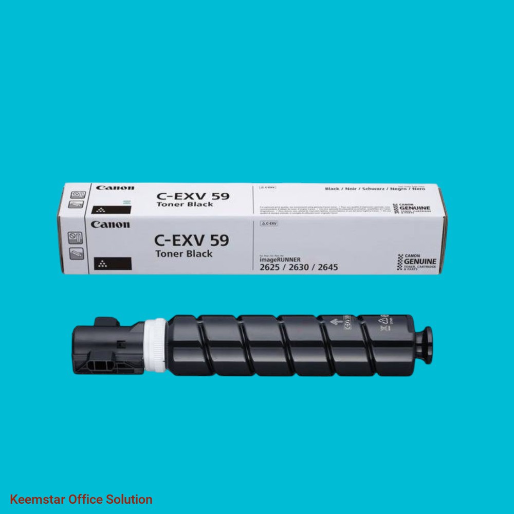 Canon C-EXV59 Black Original Toner Cartridge for imageRUNNER 2625i, 2630, 2635, 2645i - High-Yield Laser Printer Toner