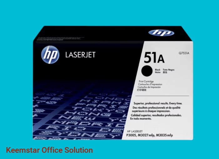 Original HP 51A Black Toner Cartridge (Q7551A) - High-Yield, Reliable & Crisp Printing