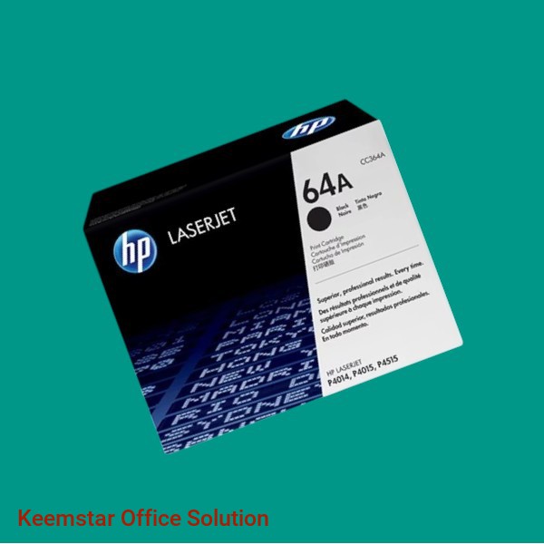 HP 64A Black Original LaserJet Toner Cartridge (CC364A) - High-Yield 10,000 Pages