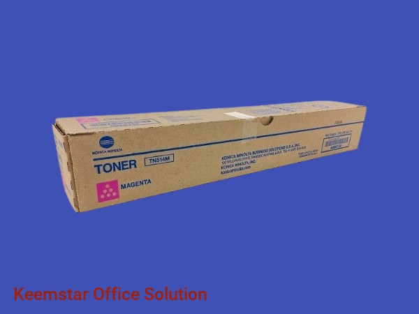 Genuine Konica Minolta TN-514M Magenta Toner Cartridge for Bizhub C458, C558, C658 - 26,000 Pages