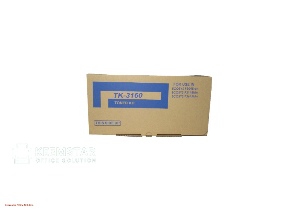 Genuine Kyocera TK-3160 Black Toner Cartridge – For ECOSYS P3045dn / P3050dn / M3645dn – High Yield Performance