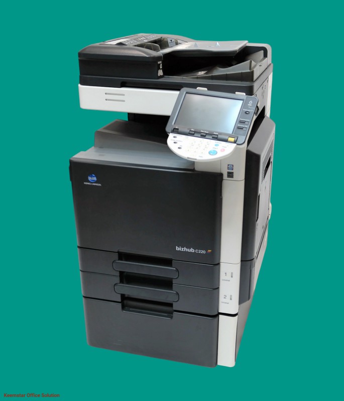 Konica Minolta Bizhub C220 Multifunction Color Laser Printer – High-Speed Copy, Print, Scan & Fax